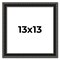 Square Antique Black Picture Frame - UV Acrylic, Foam Board Backing, Hanging Hardware